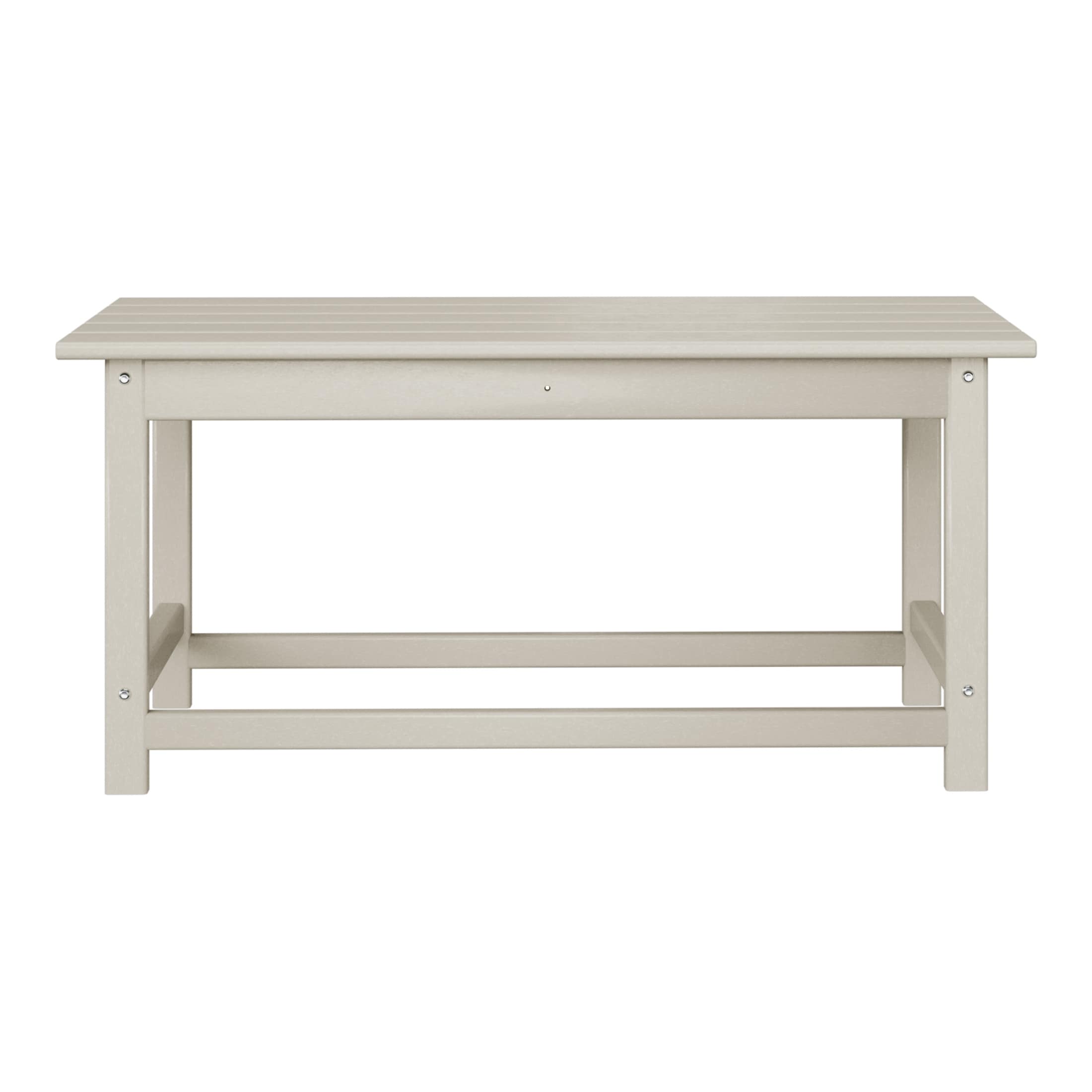 Laguna Hdpe All Weather Outdoor Patio Rectangular Coffee Table