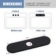 preview thumbnail 13 of 30, WOWOW Stainless Steel Kitchen Sink Faucet Hole Cover Deck Plate