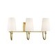 preview thumbnail 1 of 10, Cameron 3-Light Bathroom Vanity Light (24" W x 12"H)
