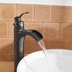 preview thumbnail 18 of 16, Vibrantbath Waterfall Bathroom Vessel Sink Faucet Commercial