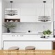 preview thumbnail 19 of 34, 5-Light Candlestick Hanging Linear Chandelier Lighting Crystal Island Chandelier Fixture for Kitchen Island