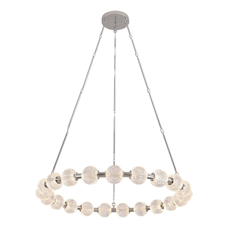 Alora Lighting CH321041-UNV-010 Marni 42" Wide LED Ring Chandelier
