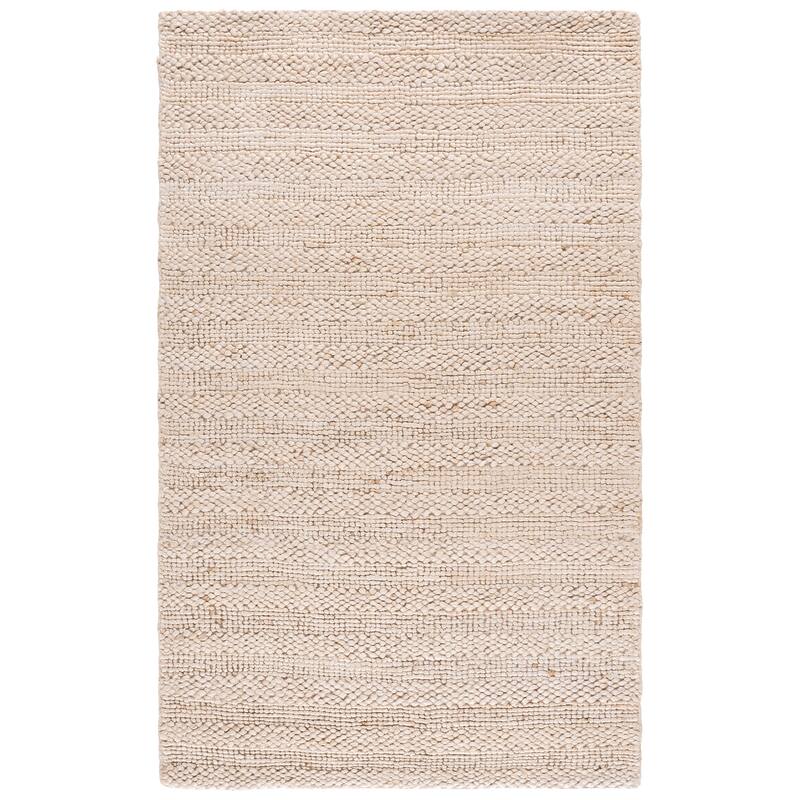 SAFAVIEH Hand-Woven Natural Fiber Barbie Casual Jute Rug - 4' x 6' - Bleach