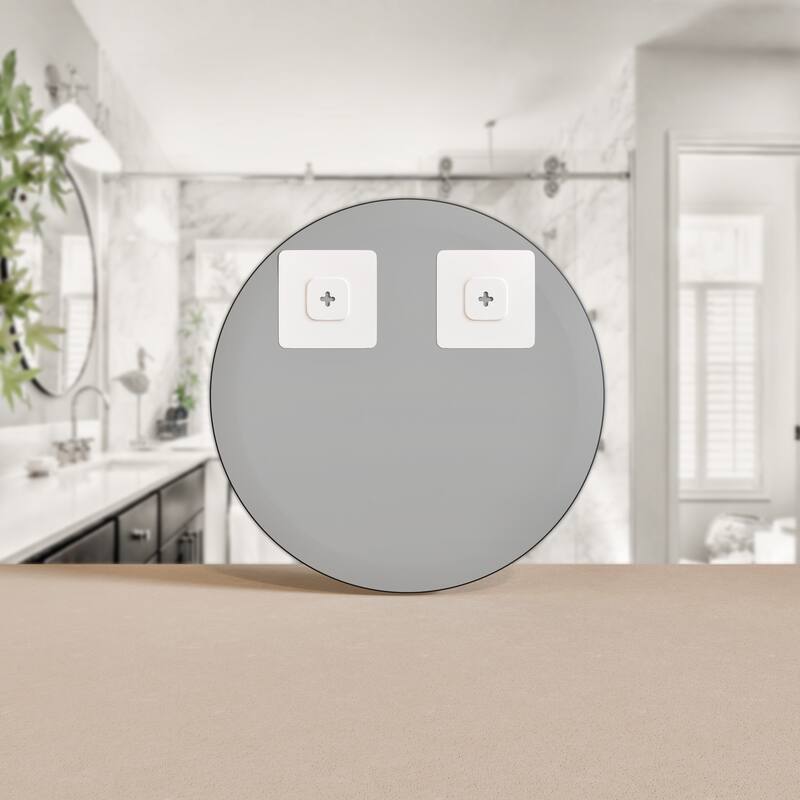 Eviva Round 32" x 32" Circle/Round Modern Frameless Mirror
