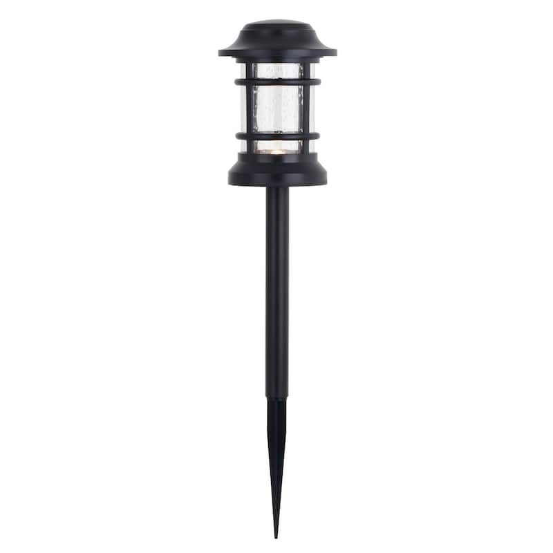 Westmont Low-Voltage Black Outdoor Landscape Path Light LED Clear Glass - 4-in W x 12.75-in H x 4-in D