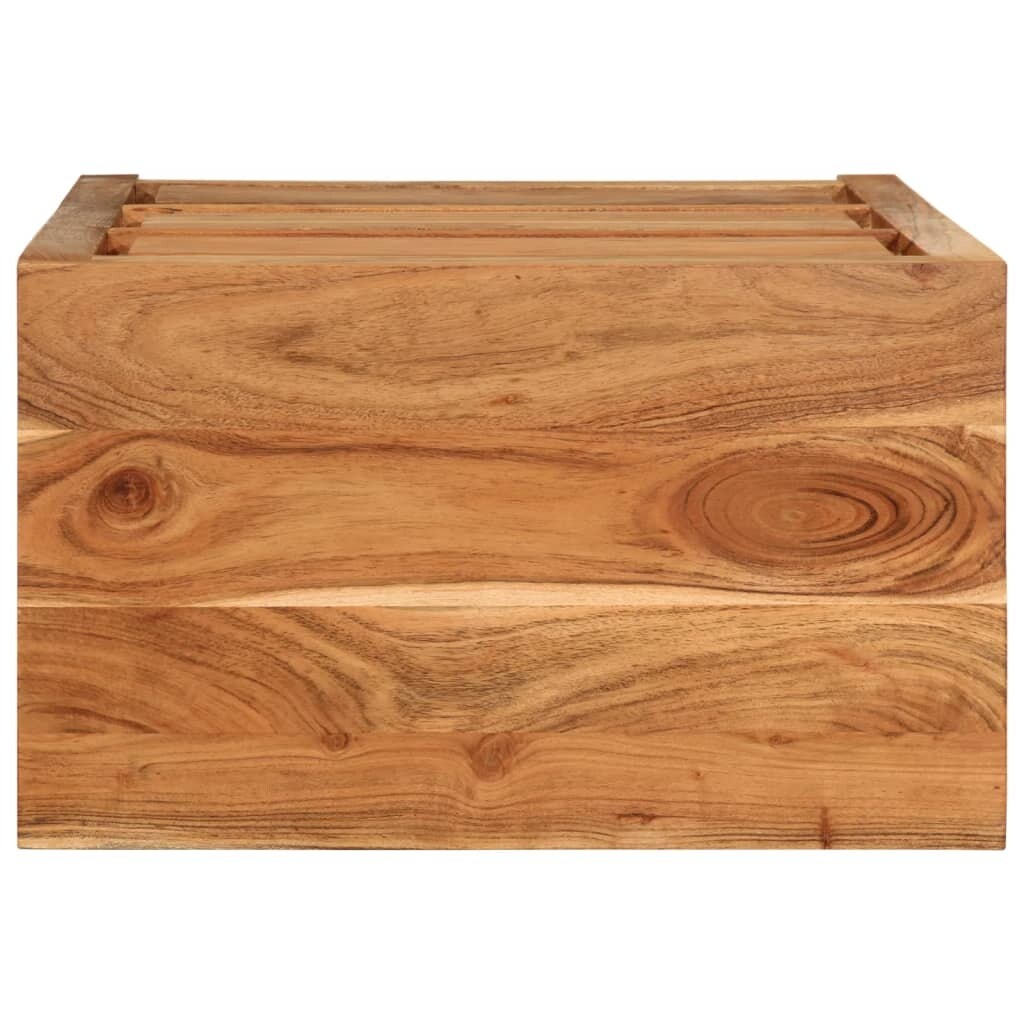vidaXL Drawer Cabinet Honey brown Solid acacia wood Medium