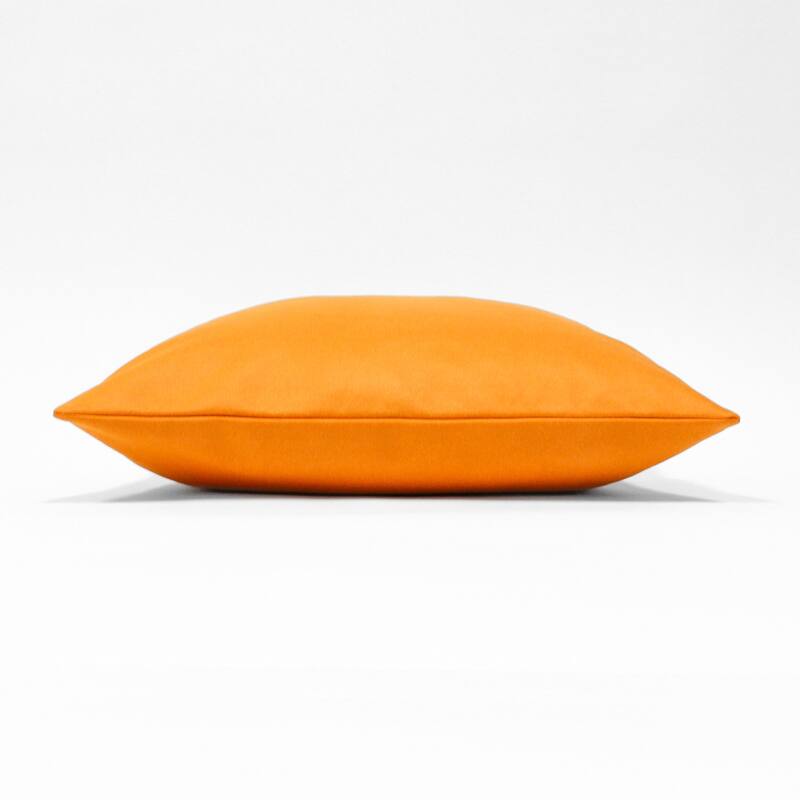 Glow's Avenue Square Two-Tone Faux Leather Throw Pillow Cover Set of 2