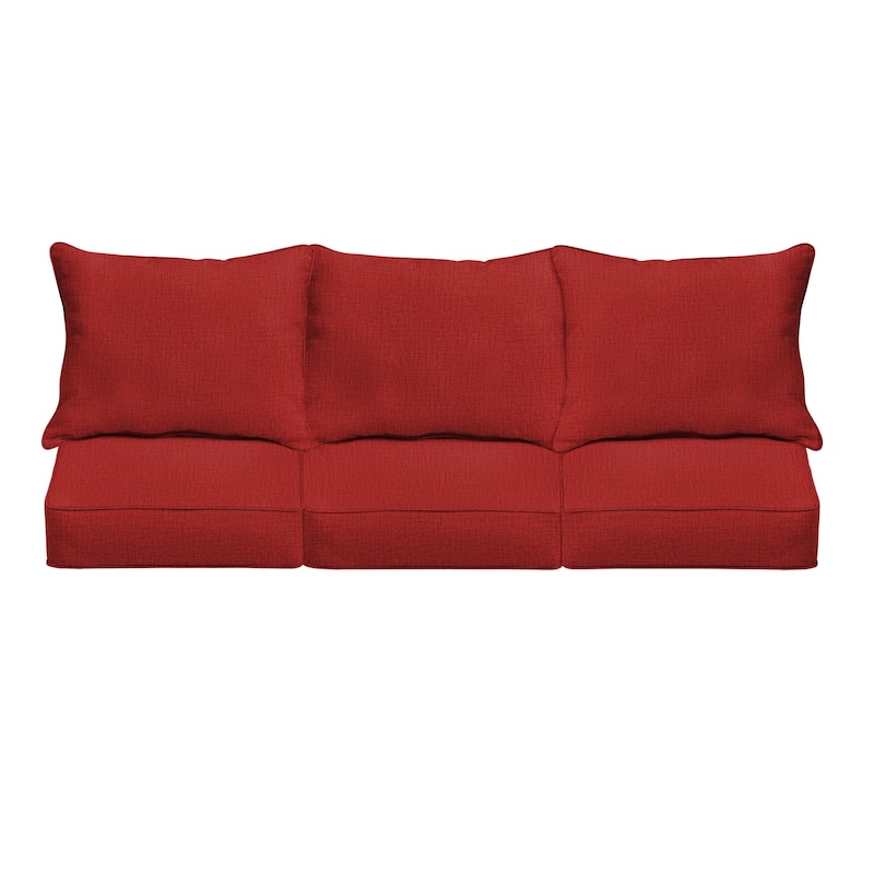 Sorra Home Indoor/Outdoor Deep Seating Sofa Pillow and Cushion Set