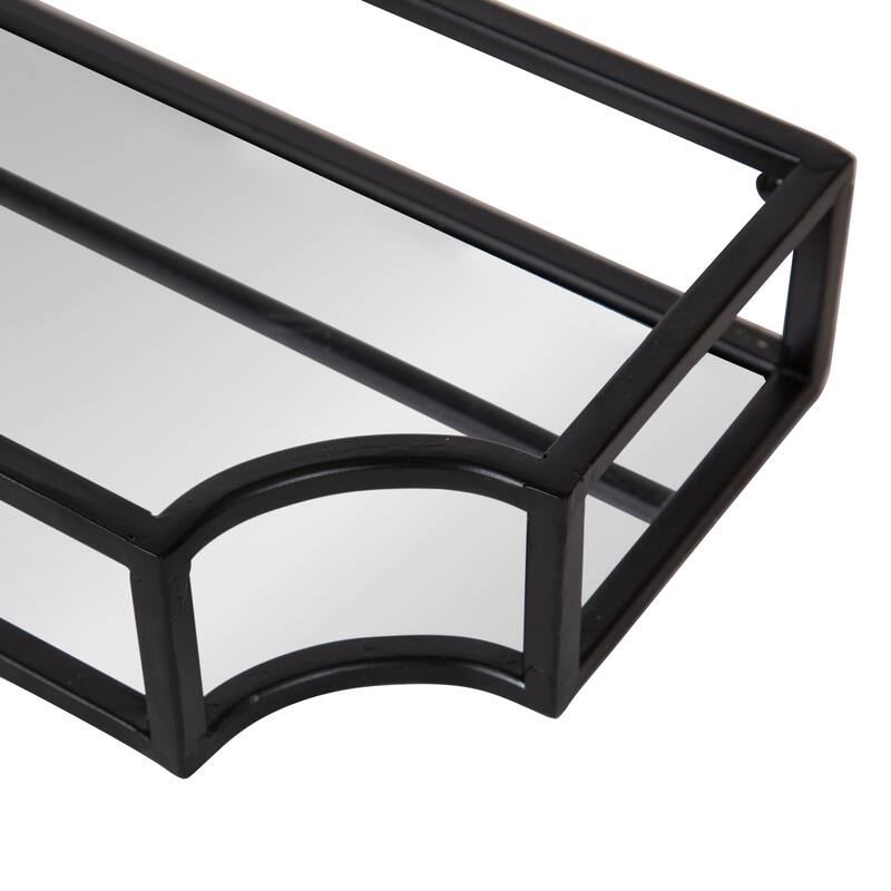 Kate and Laurel Ciel Metal Wall Shelf Set - 2 Piece
