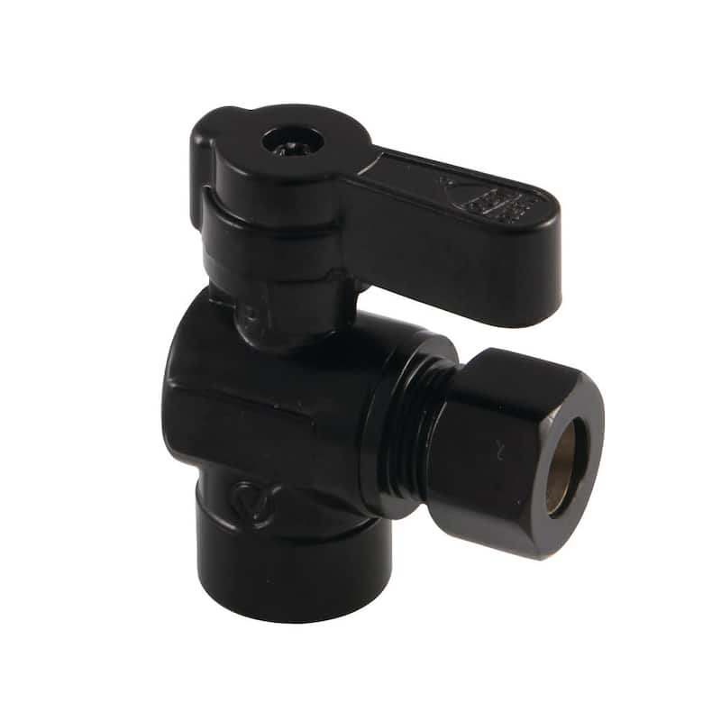 Kingston Brass Angle Shut Off Valve - Matte Black