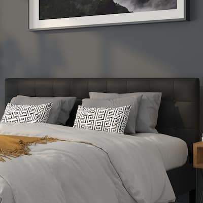 Button Tufted Upholstered Headboard