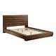 preview thumbnail 20 of 18, Emallson Rustic Natural Tone Wood Low Profile 4-Piece Platform Bedroom Set by Furniture of America