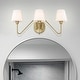 preview thumbnail 10 of 16, Yep by Golden Lighting Kennedy 3-light Vanity in Brushed Champagne Brass