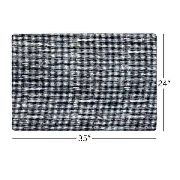 dimension image slide 1 of 4, SoHome Smooth Step Houndstooth Machine Washable Utility Mat, 24"x35"