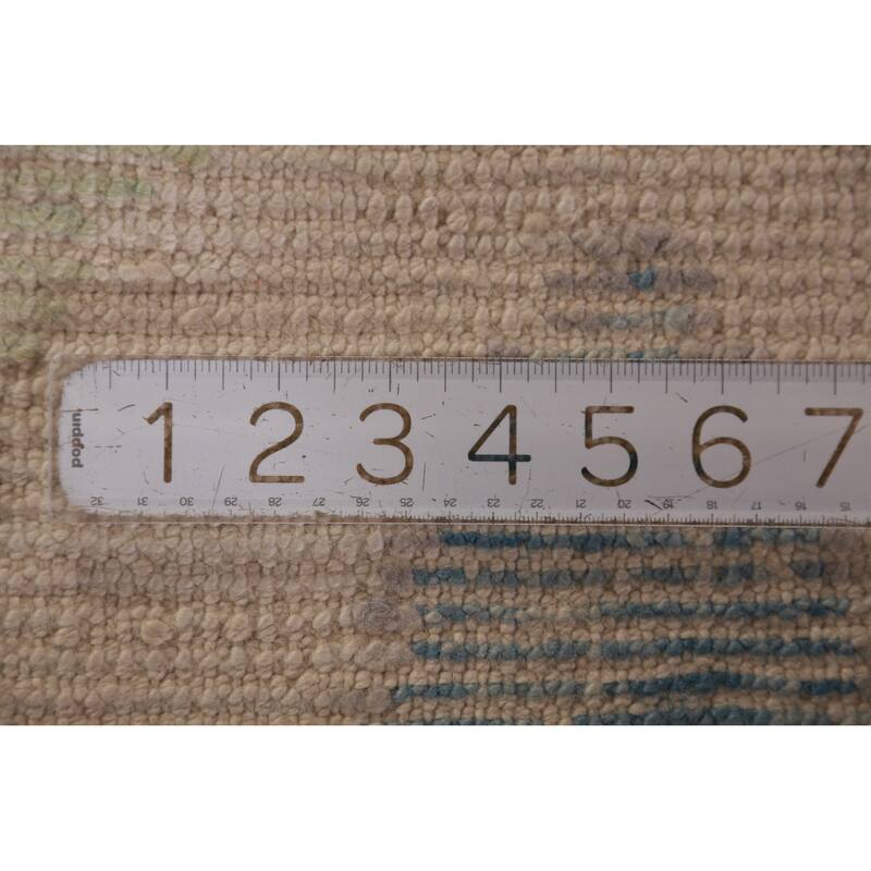 Hand Knotted Oriental 100% Wool Carpet Transitional All-Over Multi-Colored Oushak Area Rug - 10' 0'' X 8' 1''