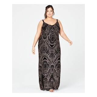 plus size maxi shift dress