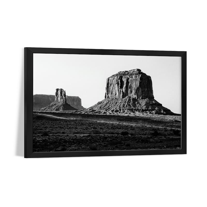 Black Arizona Series - Merrick Butte Monument Valley Premium Framed Poster by Philippe Hugonnard