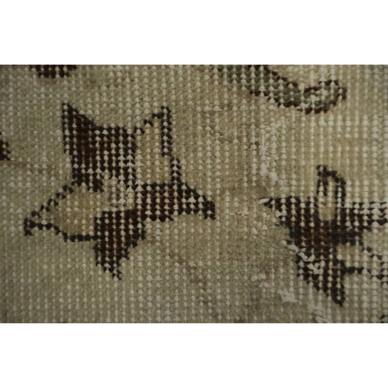 Hand Knotted Oriental 100% Wool Carpet Transitional Floral Beige & Ivories Anatolian Area Rug - 9' 0'' X 5' 3''