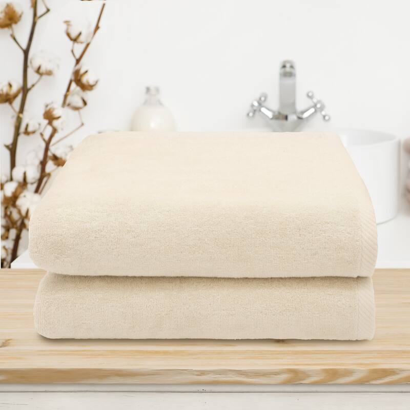 Authentic Hotel and Spa 100% Turkish Cotton Ediree Bath Towels - Set of 2