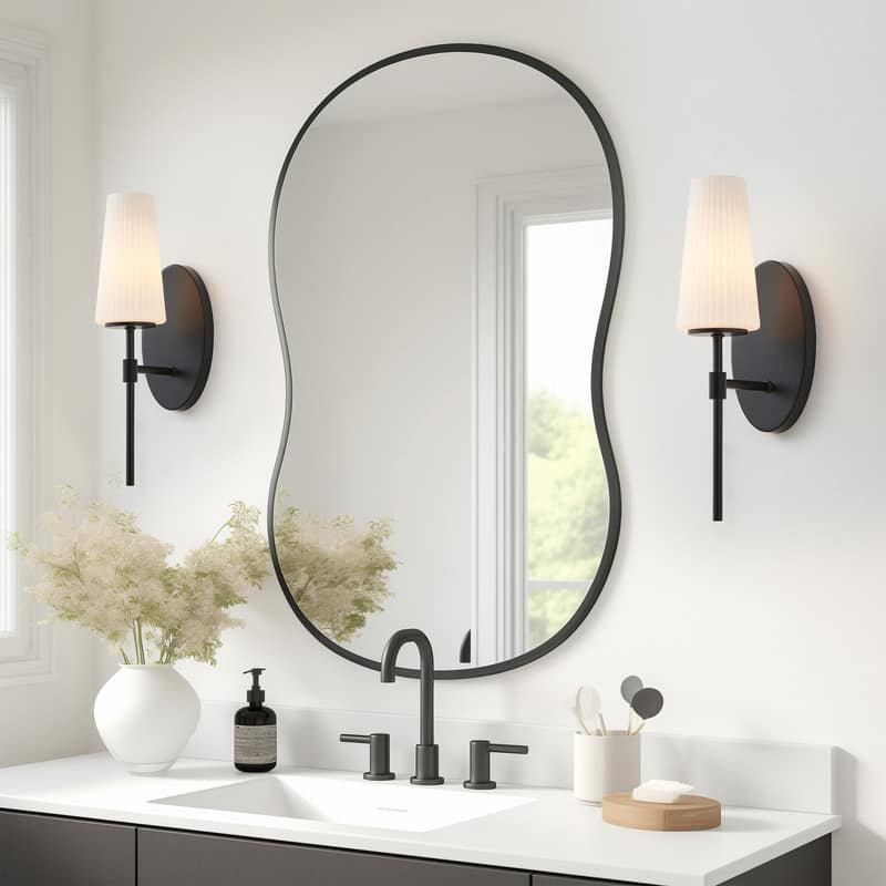 KAWOTI 16" 1- Light Wall Sconce with Opal Glass Shade
