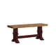 preview thumbnail 13 of 18, Eleanor Black Farmhouse Trestle Base Slat Back 6-piece Dining Set by iNSPIRE Q Classic