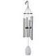 preview thumbnail 3 of 3, Windchime Bells of Paradise Silver 32"