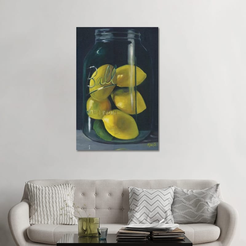 iCanvas "Lemons" by Marnie Bourque Canvas Print - 48x32x1.5