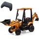 preview thumbnail 4 of 20, 4-in-1 12V Kids Ride on Tractor Excavator Bulldozer with Remote Control Yellow