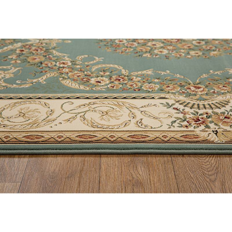 Aubusson Collection Classic Medallion Area Rug