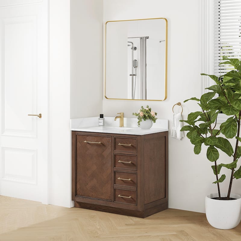 Jakarta Bath Vanity with Quartz Stone Top without Mirror