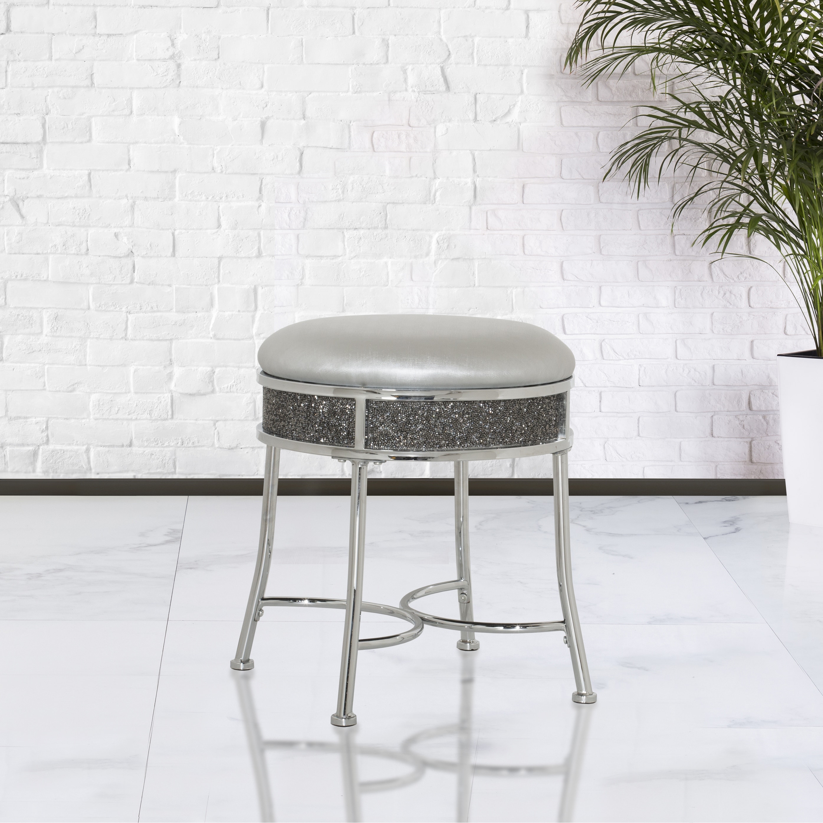 Vanity 2025 stool chrome