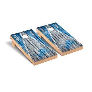 Detroit Lions NFL Football Triangle Cornhole Board Set