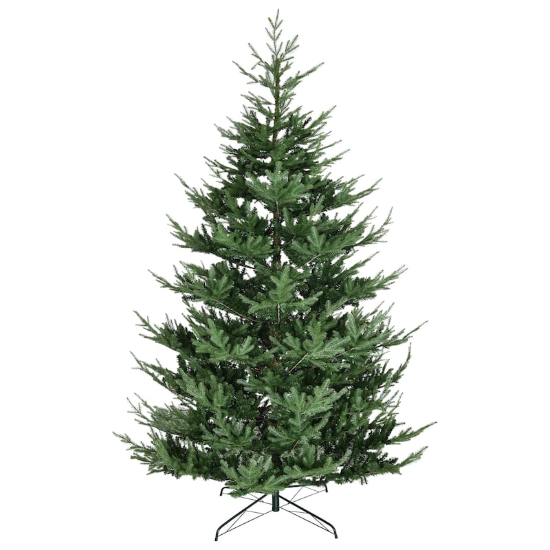 9ft Realistic Artificial Christmas Tree, Auto Open, Flame-Retardant, Easy Setup