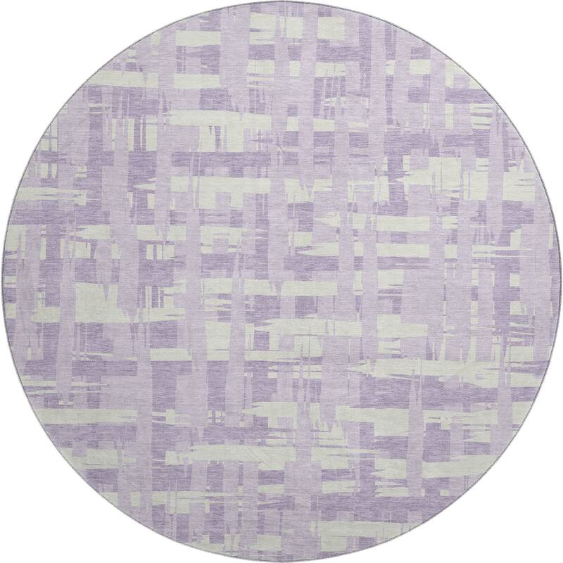 Premium Washable Super Soft Contemporary Plaid Mayfield Rug