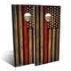 preview thumbnail 8 of 6, Charred Firefighter Thin Red Line Outdoor Cornhole Board Set All-Weather 2x4 - Include Carrying Case