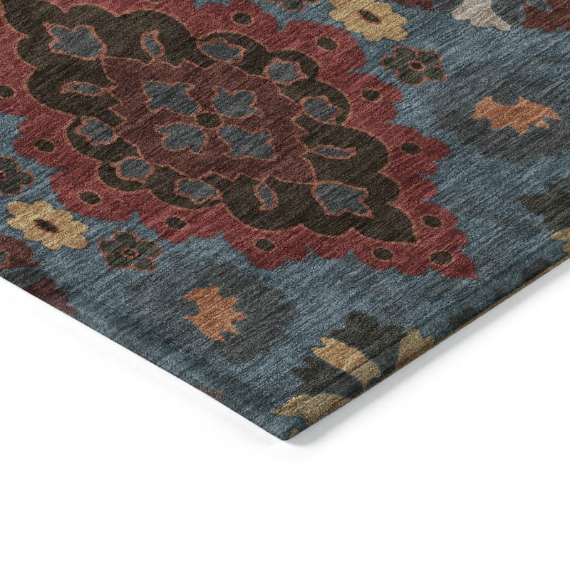 HomeRoots Oriental Traditional Rectangle Outdoor Rug