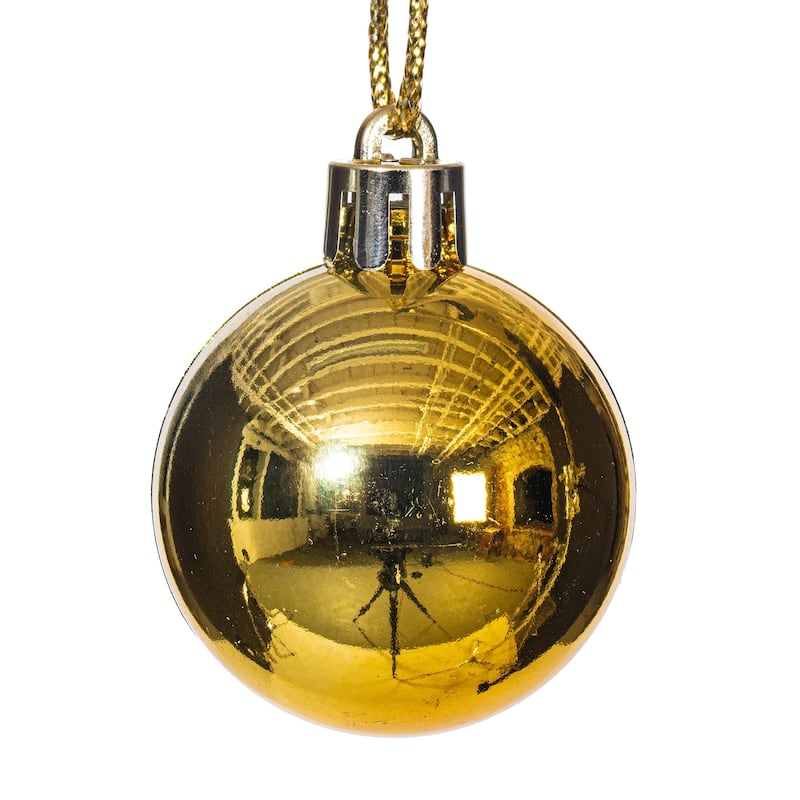 Gold Shiny/Matte 1.5-2-inch Ball Ornaments (Pack of 50)