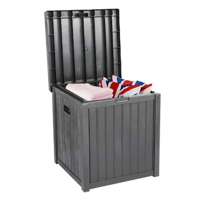 51 Gallons Water Resistant Plastic Deck Box - N/A