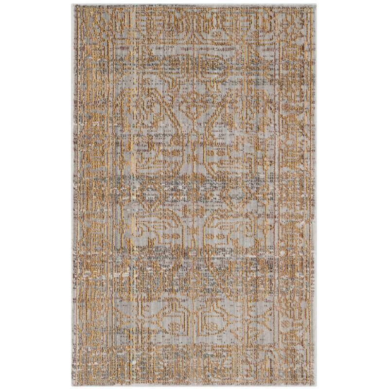 SAFAVIEH Valencia Haruna Distressed Boho Rug - 2' x 3' - Grey/Gold