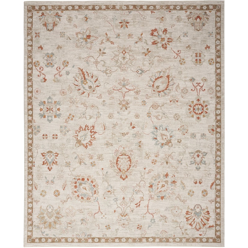 Nourison Asher Bordered Area Rug - Ivory - 5'3" x 7'8"