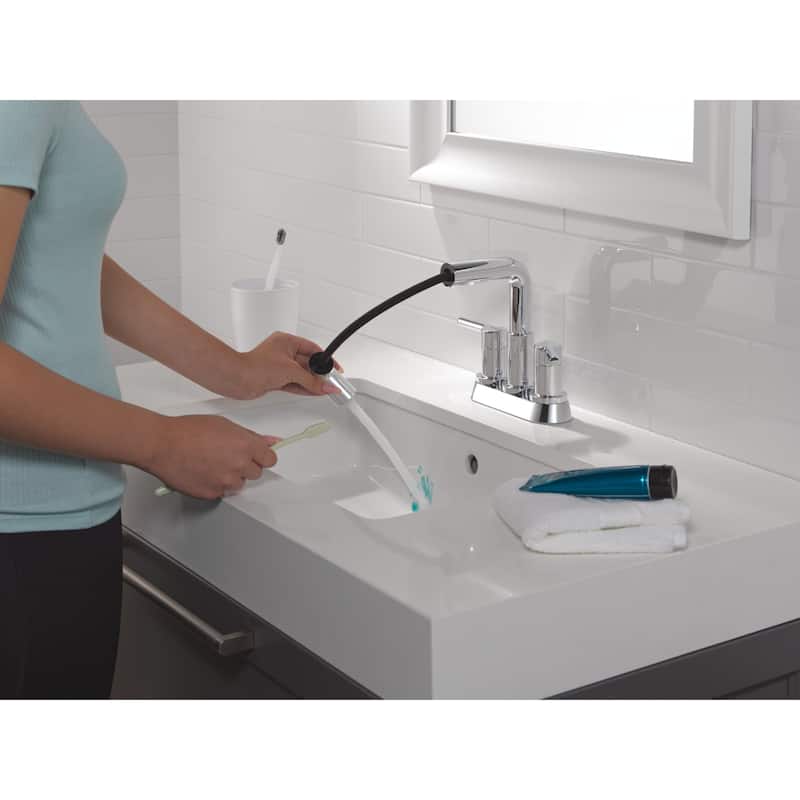 Delta 25849LF-PD Nicoli 1.2 GPM Centerset Bathroom Faucet with Pull