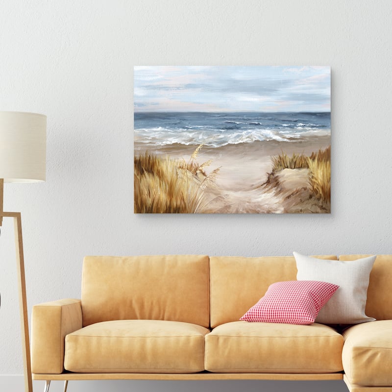 Untouched Beach by Eva Watts Canvas Art Print