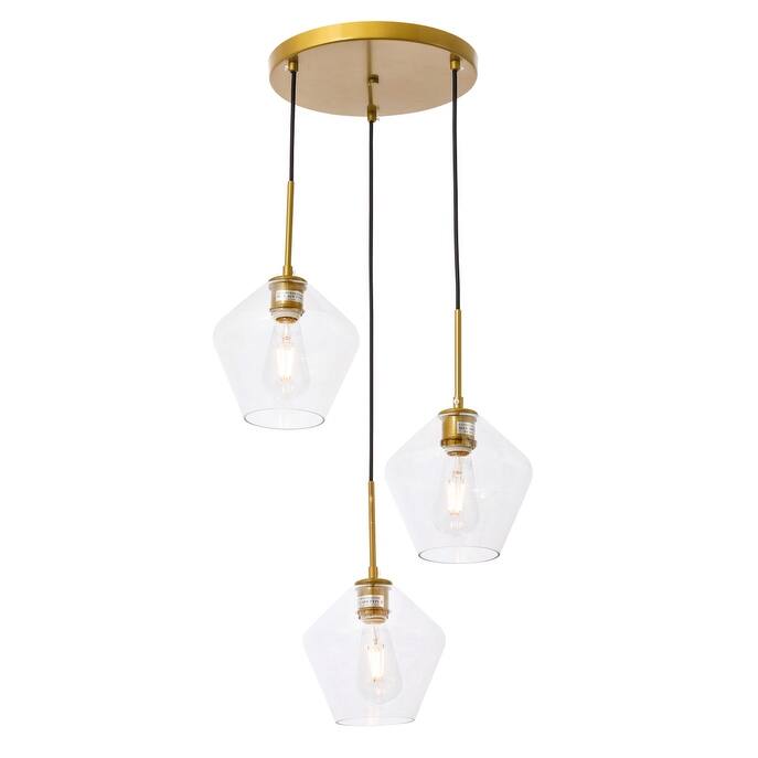 Gerald 3-Light Glass Pendant
