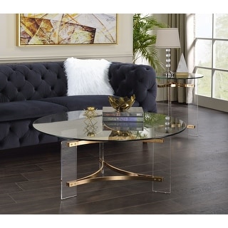 Sosi Gold Finish Coffee Table