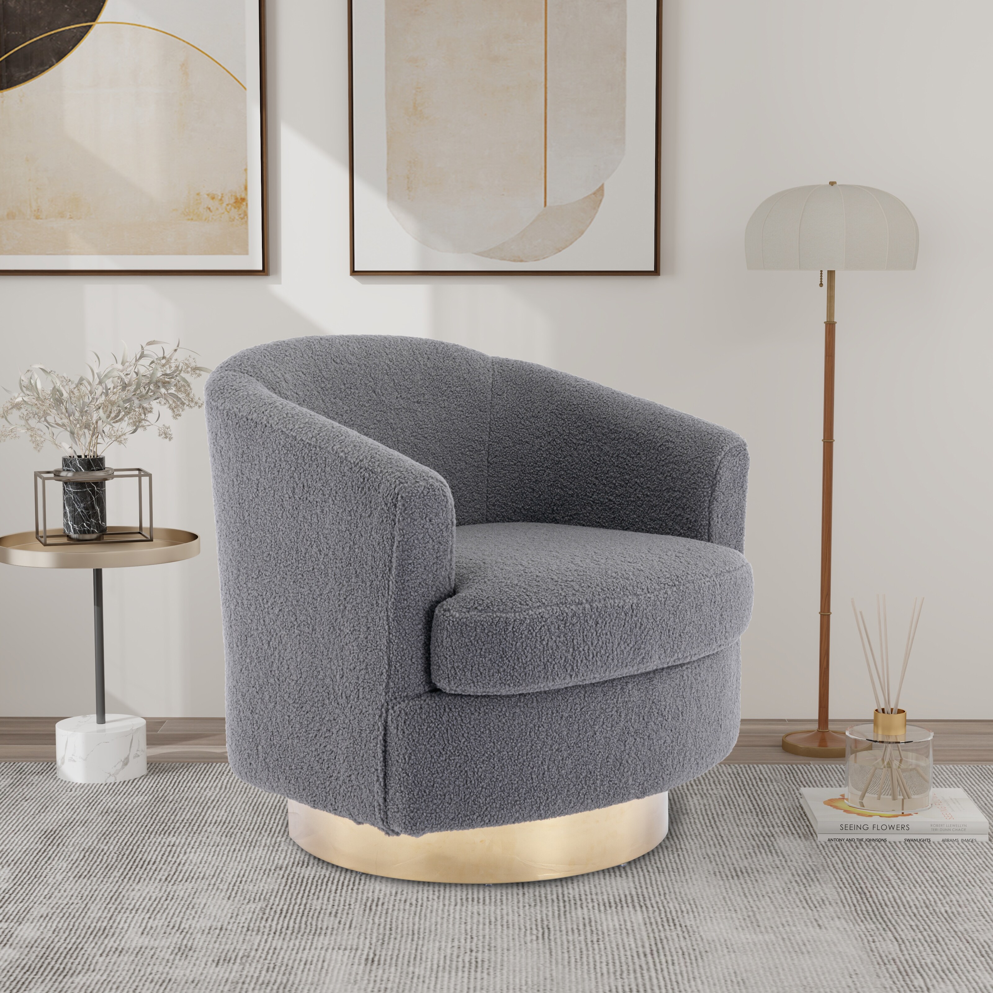 Contemporary swivel chairs for living sale room