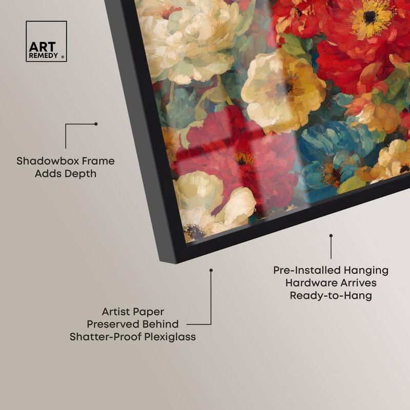 Garden Tapestries II Shadowbox by Art Remedy