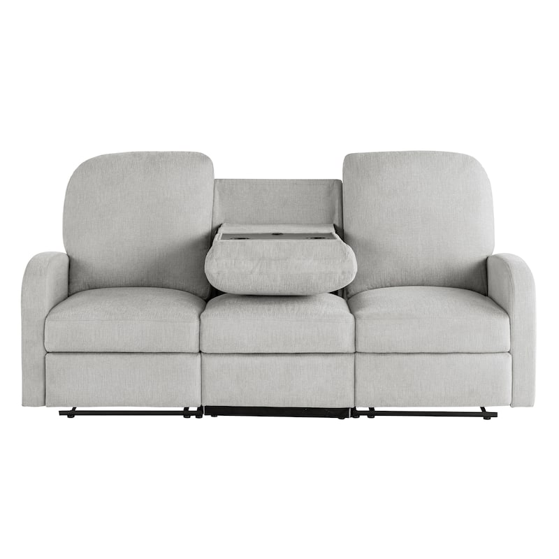 Relax-A-Lounger Parker Reclining Sofa in Woven Polyester Fabric