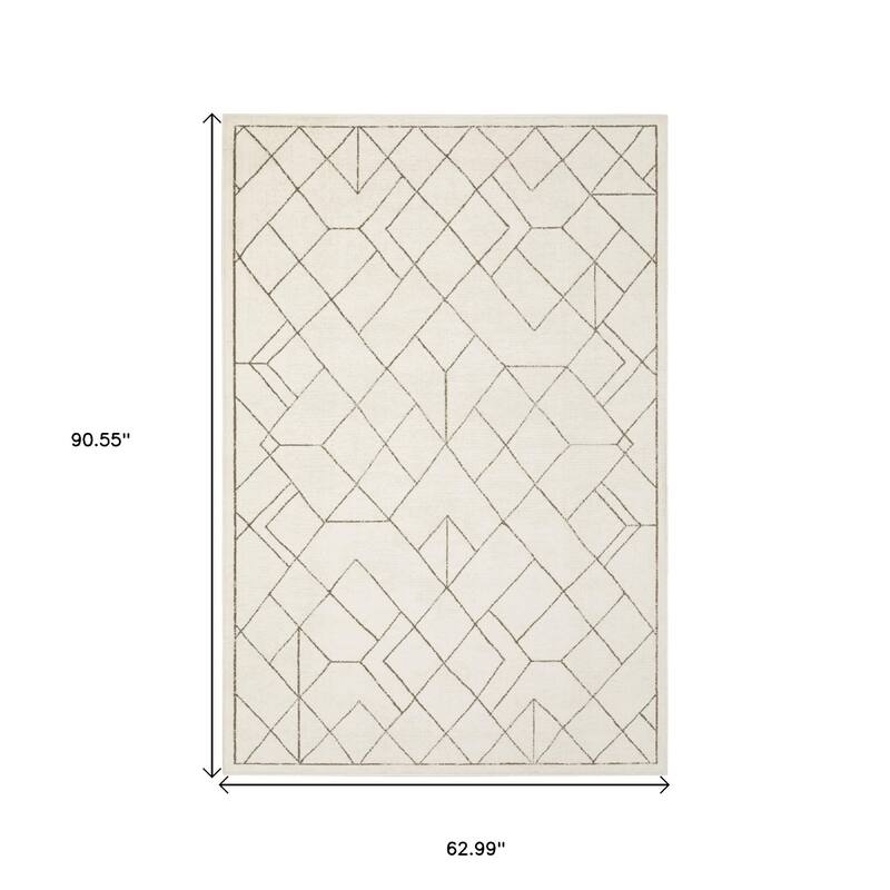 HomeRootsGeometric Modern Rectangle Area Rug