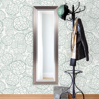 Allan Andrews Brushed Silver Decorative Chicago Wall Mirror - 17.1/4" x 53.1/2" x 1"