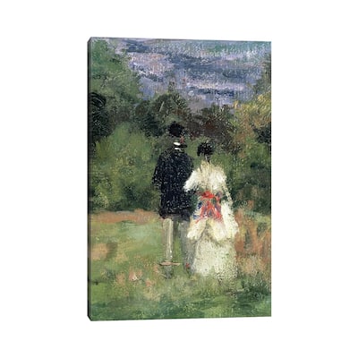 iCanvas "Louveciennes, detail of lovers " by Camille Pissarro Canvas Print